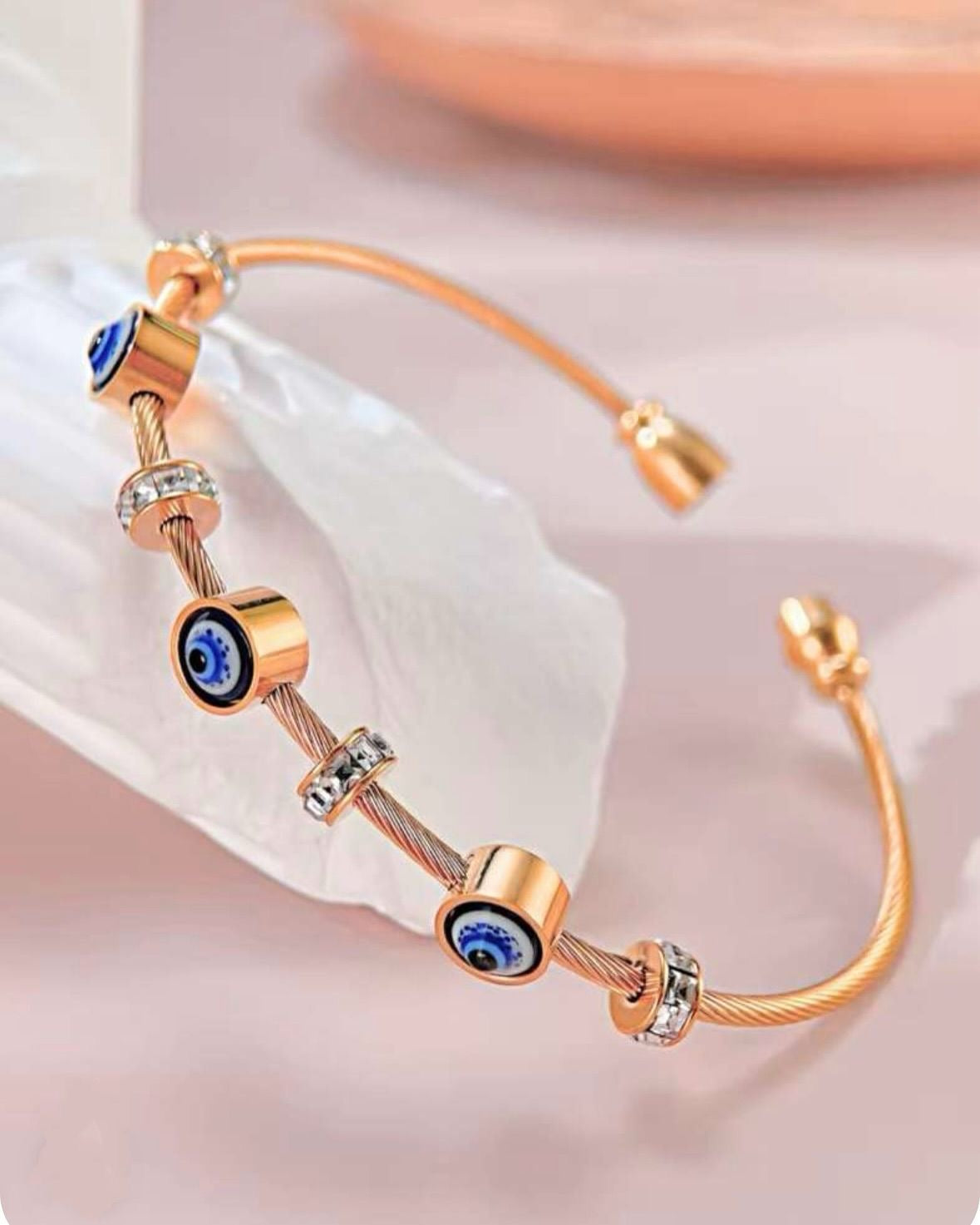 Evil eye ROSE GOLD bracelet